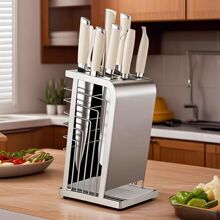 304不锈钢刀架厨房置物架刀具收纳架插刀架2025新款菜刀架 刀具架
