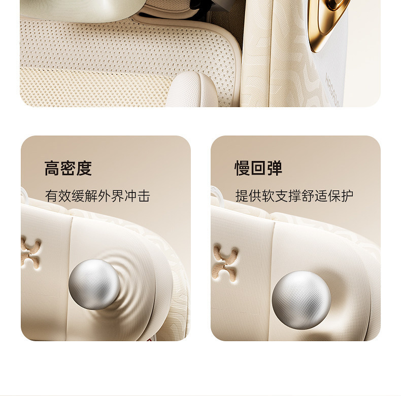 Hagaday Hakada Safety Seat for Infants and Children Aged 0-12, Suitable for Car Use, with Ventilation