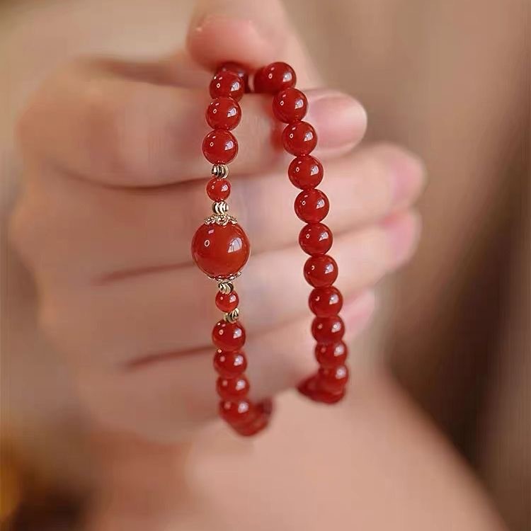 [Long Xiang] brazalete de perlas de transporte de doble capa nicho de diseño de pulsera de alta calidad, regalo de amigas dulces