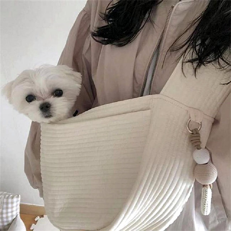 Suministros para mascotas Amazon nuevo algodón bolsa para mascotas bolsa portátil gato fuera del bolso del hombro del animal doméstico