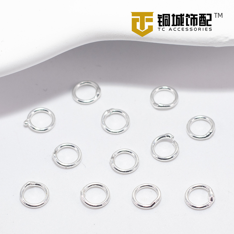 14K recubierto de oro anillo abierto que preserva el color anillo cerrado chapado en oro de cobre accesorios de joyería pulsera anillo abierto hecho a mano DIY conexión