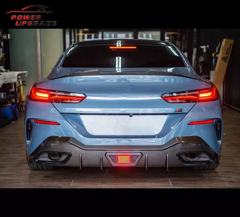 Suitable for BMW 8 Series G14 G15 G16 upgraded AC dry carbon fiber modification kit: front lip, side skirts, rear spoiler, rear lip