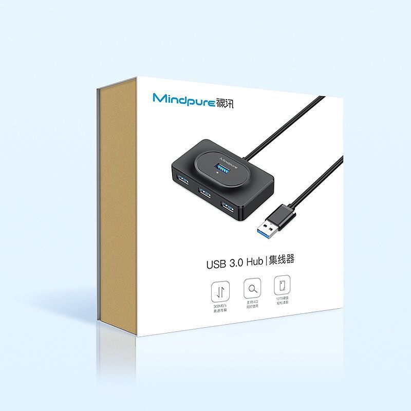 クロスボーダーUSB3.0高速ハブ、1対4、4ポートノートブックハードドライブ拡張ドック、USBスプリッター|undefined