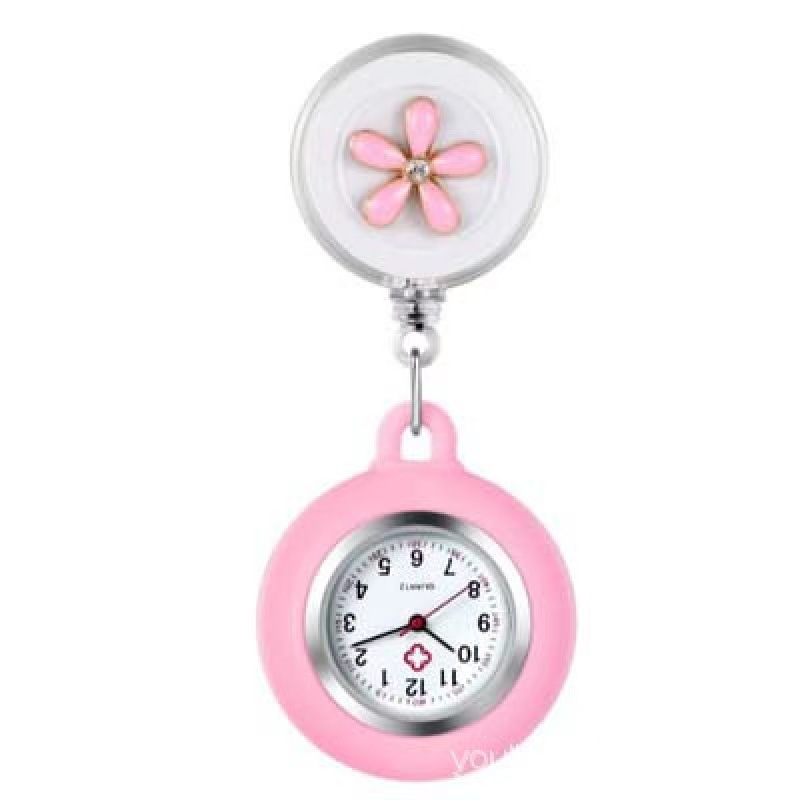 人気の伸縮式ナースウォッチ、装飾ウォッチ、漫画風のかわいい夜光ウォッチ、女性用学生試験用懐中時計