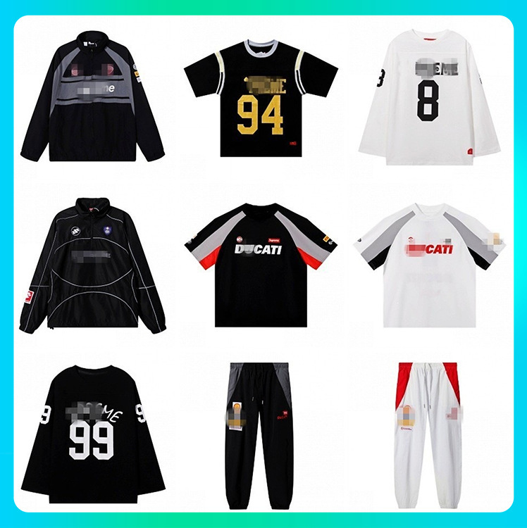 High-End Version Fw24 Ducati Collaboration Racing-Style Windbreaker Sports Casual Windproof Jacket