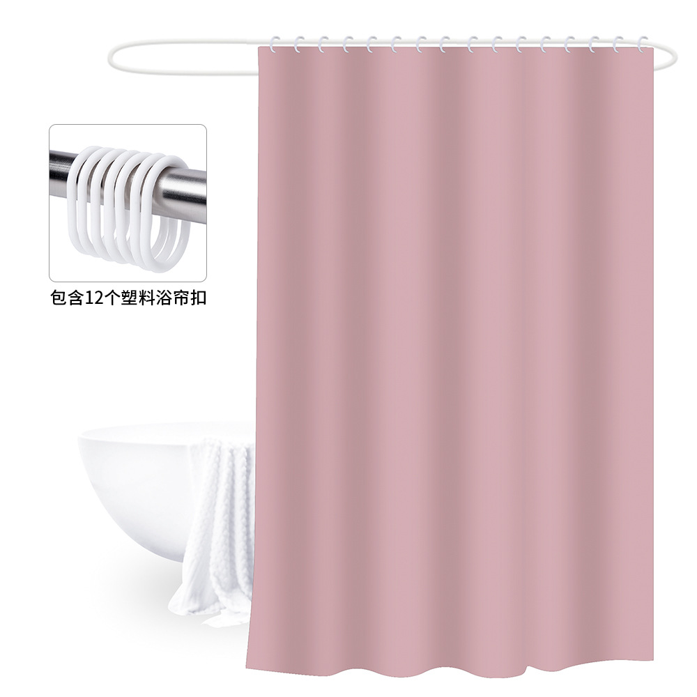 180X180 Cortina de ducha engrosada con hebilla cortina de baño PEVA cubierta de baño a prueba de moho impermeable baño partición Cortina de ducha
