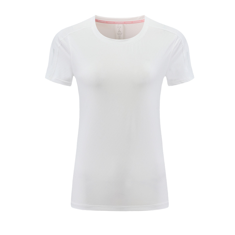 Amazon personalizado transfronterizo ropa deportiva de manga corta rápidamente secada camiseta ropa de secado rápido de mujeres yoga indoor camisa deportiva fitness