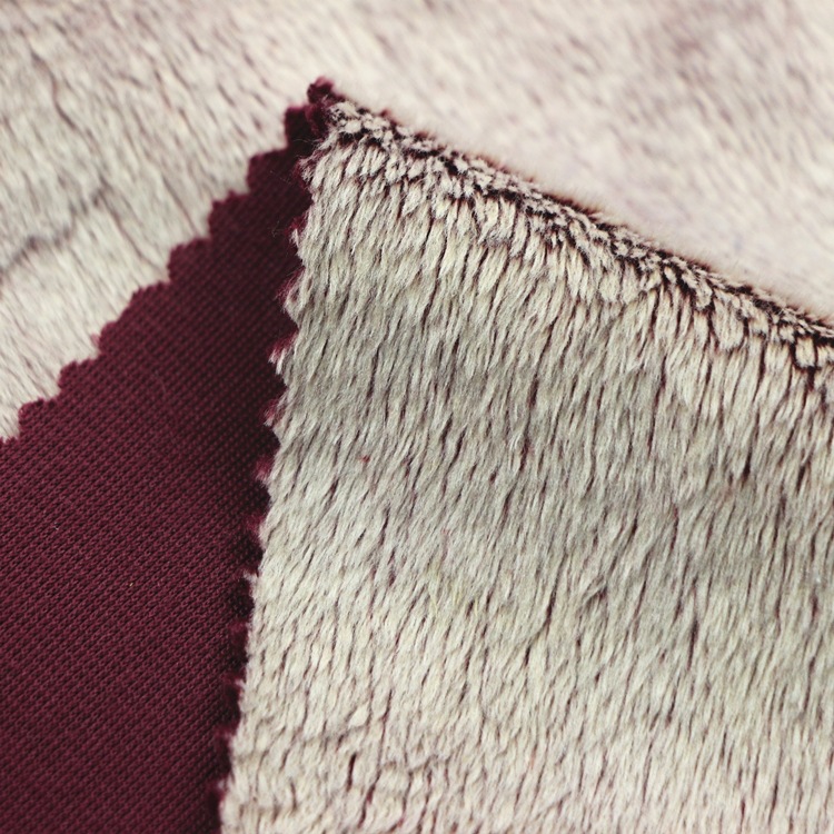 雕印超柔短毛绒服装家纺面料针织满底白毛尖雕印经编超柔短毛绒布