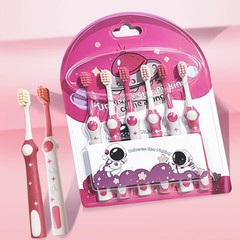 Douyinの人気商品、スペースマン子供用歯ブラシ、柔らかい毛、3～12歳、抗菌、6本セット、家庭用、赤ちゃん用、国境を越えて人気