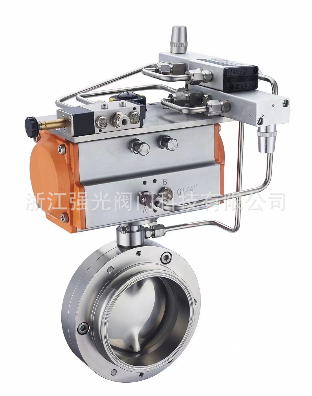 卫生级气动气囊蝶阀，卫生气动气囊式蝶阀，充气式蝶阀，304/316L