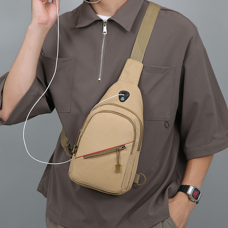 Bolso de pecho de hombre de comercio exterior multifuncional al aire libre bolso de bicicleta de hombro ligero y duradero de moda simple bolso de hombro de moda