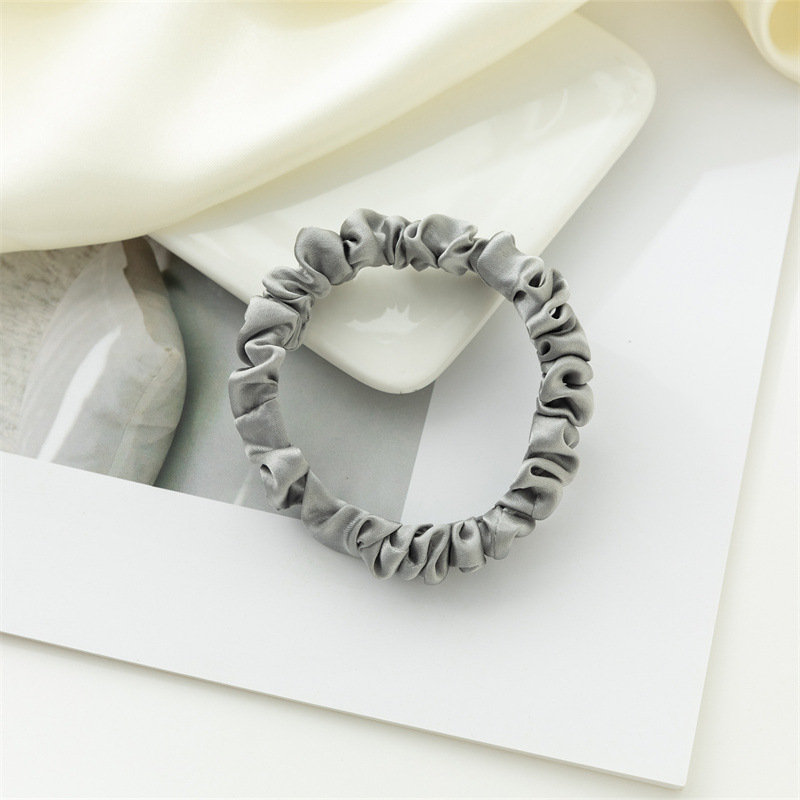 Nuevo anillo de cabello de seda Amazon color sólido universal anillo de cabello de seda coreana anillo de cabello de seda