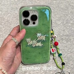 ins 芝生犬 Apple 16promax 携帯電話ケース iPhone15 新しい 13/14/12/11/XR に適しています