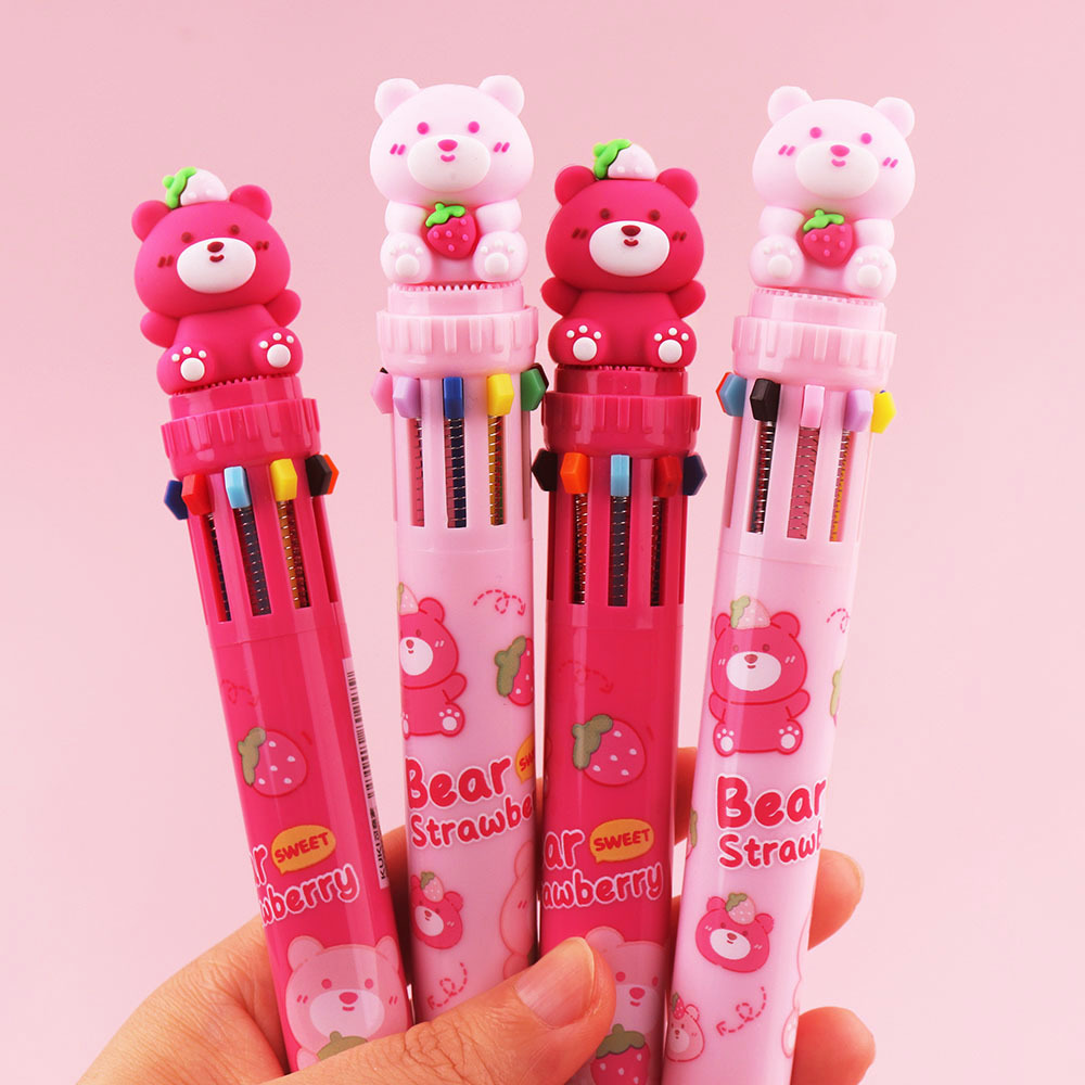 12 bolígrafo creativo 12 colores multifunción bolígrafo de color estudiantes bolígrafo multicolor bolígrafo atómico NaYou