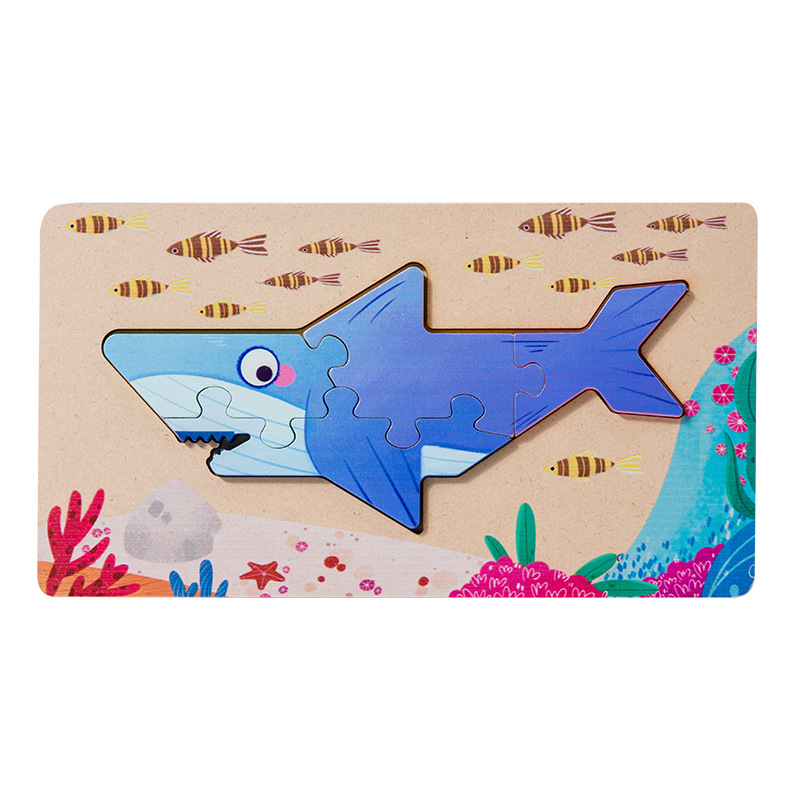 Educación temprana para niños, cognición animal, escena de doble cara, rompecabezas tridimensional, panel de emparejamiento, juego digital de doble cara, juguetes de madera