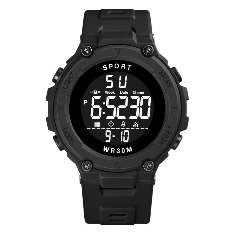 Los hombres de moda deportes al aire libre montañismo reloj electrónico estudiante ocio multifunción luminosa alarma reloj cronómetro reloj electrónico