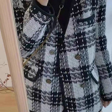 法国女装欧洲站原单撤柜专柜粗花呢短外套女