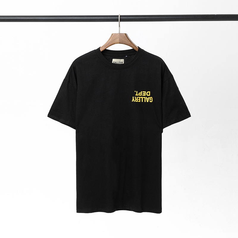 Camiseta de manga corta con estampado Gallery Dept de marca de moda para hombres y mujeres