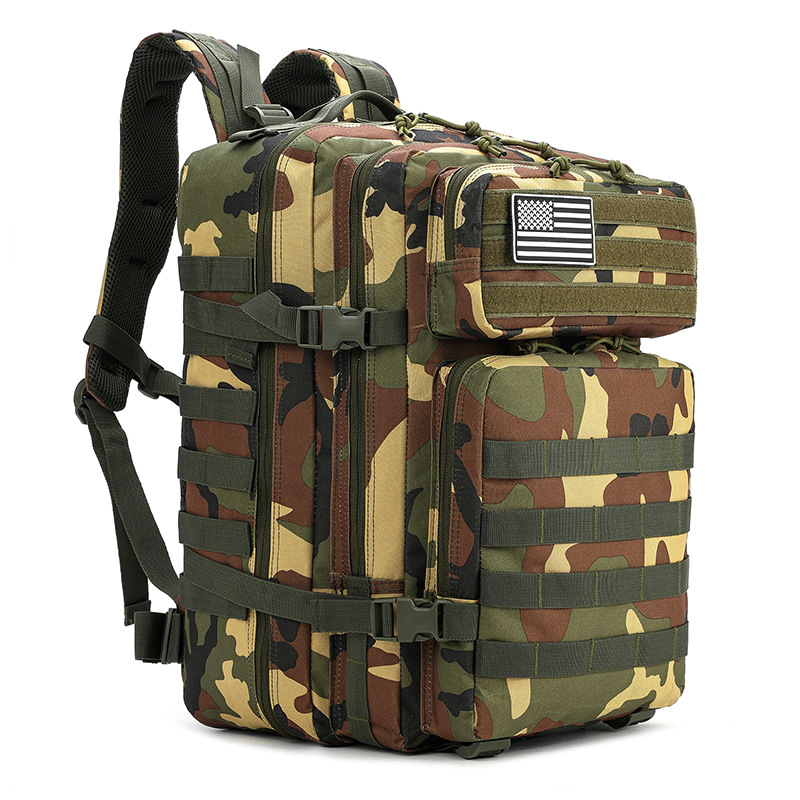 Mochila táctica para exteriores, mochila deportiva de viaje, montañismo, senderismo, camuflaje, gran capacidad, ciclismo, fabricante, mayorista, Amazon