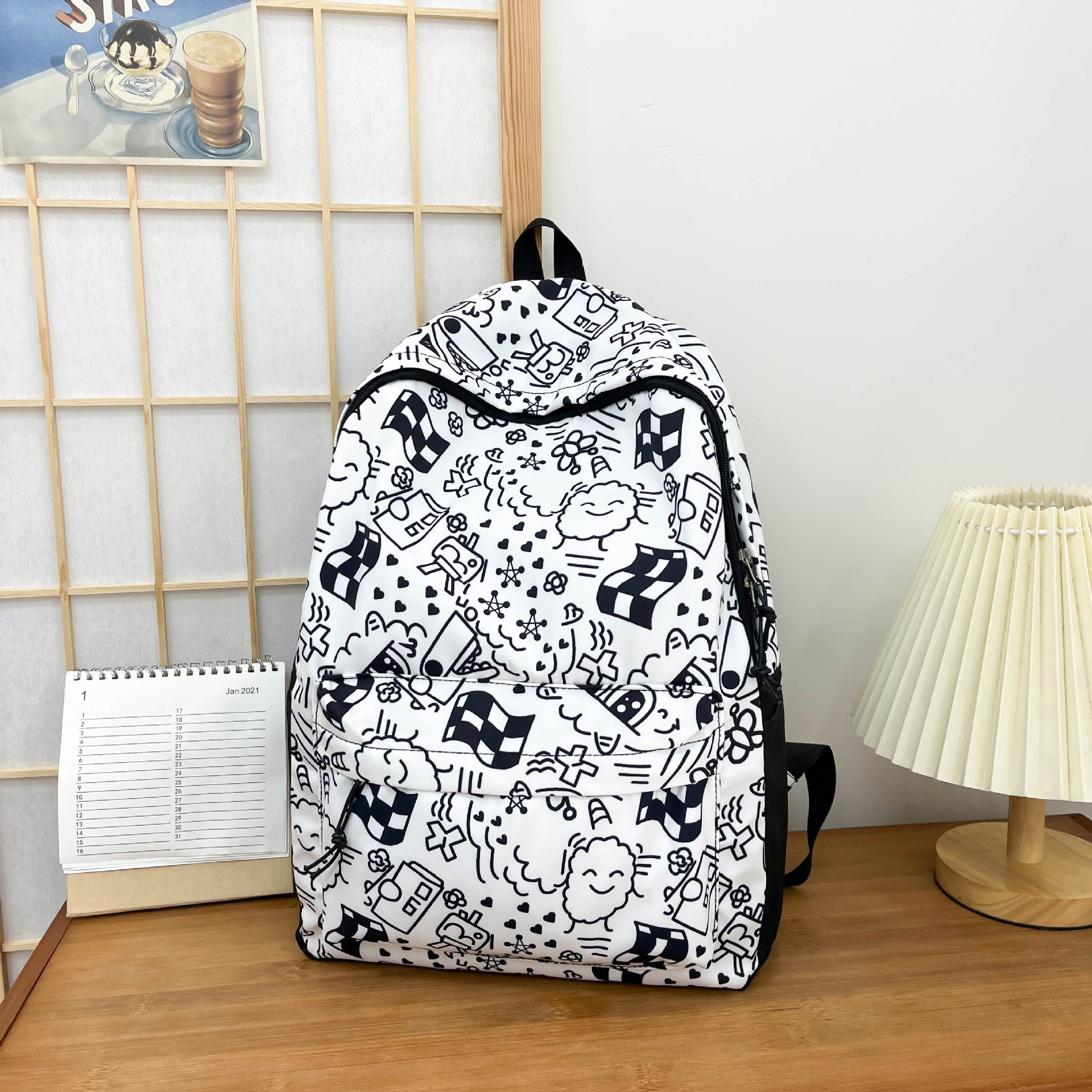 2024 nueva moda mochila femenina coreana ins japonés estudiante de la escuela secundaria mochila de gran capacidad mochila de la escuela secundaria