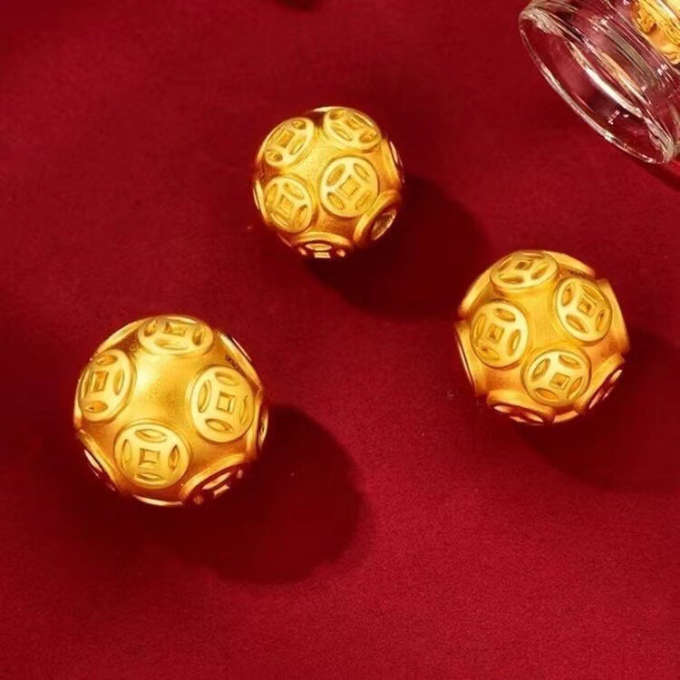 Gold-Plated Jewelry with Auspicious Cloud Beads, Handmade DIY Fortune Beads, Six-Character Mantra, Unisex Spacer Bead Bracelet Jewelry Wholesale Gold-Plated Jewelry with Auspicious Cloud Beads, Handmade DIY Fortune Beads, Six-Character Mantra, Unisex Spacer Bead Bracelet Jewelry Wholesale