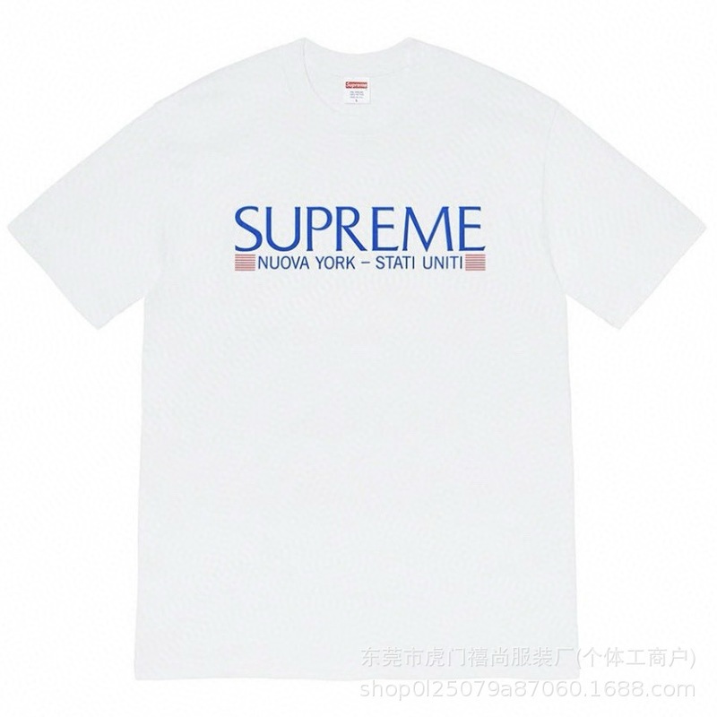 25ss美潮Supreme男女兼用ゆったりカジュアル半袖プリントレターTシャツ、ワンピース発送、純綿半袖|undefined