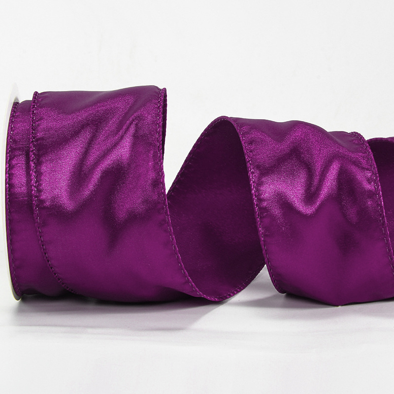 Satín transfronterizo con coronas de flores y arcos decoraciones navideñas cintas engrosadas fabricantes al por mayor