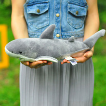 国家地理儿童节日礼物玩具PP棉仿真动物毛绒公仔13in鲛鲨沙鱼玩偶