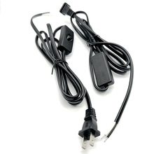 303按钮开关电源线 国标美韩欧英澳规317脚踏开关落地台灯插头线