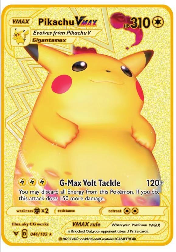 Una gran cantidad de puntos Pokémon tarjeta de metal Pokémon Pokémon tarjeta de metal inglesa