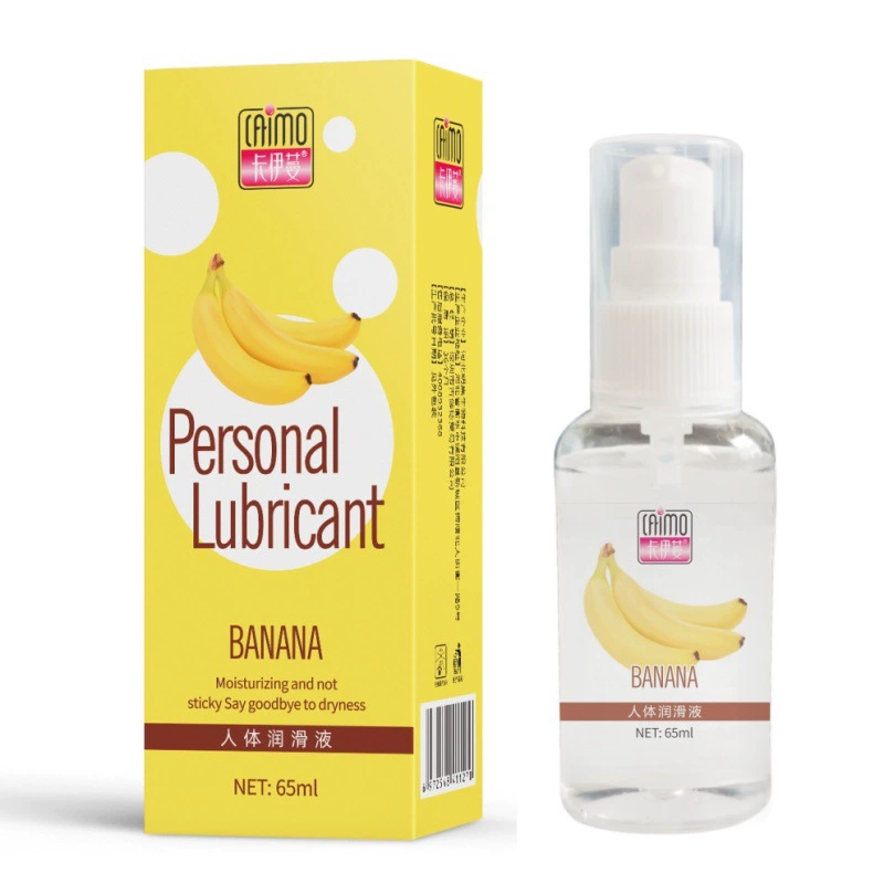 Physiological lubricant 65 ml, transparent press bottle, fruity flavors (multiple variants)