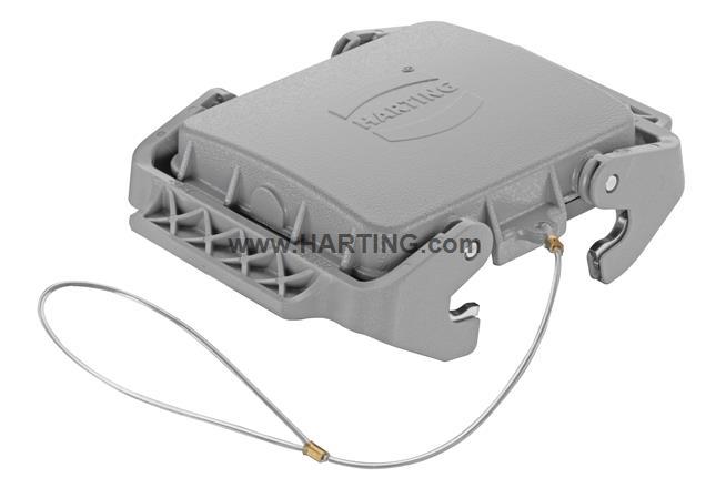 浩亭 HARTING 09300325420 H32B 金属, 带固定绳 双扣保护盖