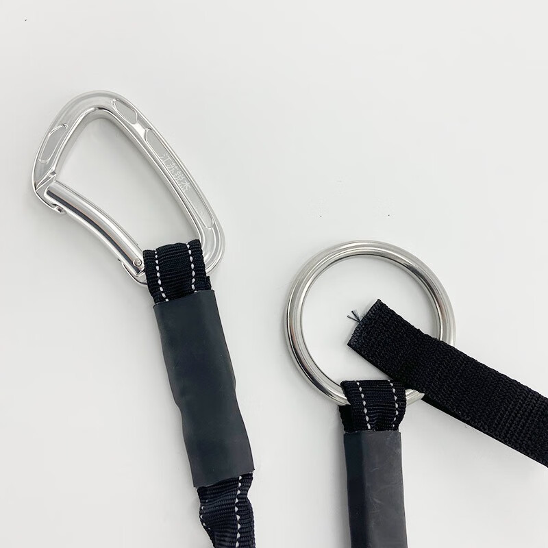 黑色长度户外绳救援102拉力绳高弹拖拽牛尾绳应急cM静态尼龙织带