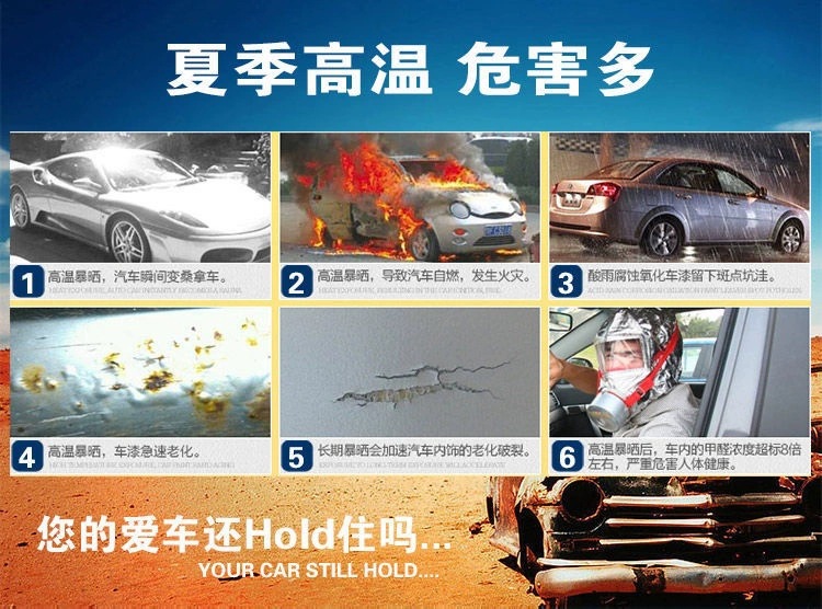 Car Half Cover Sunshade Sunscreen Heat Insulation Rainproof Frostproof