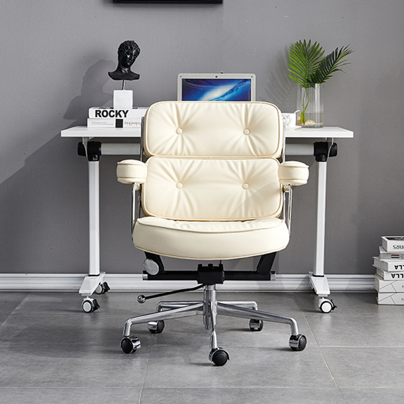 Huifeng Computer Chair for Home Use, Comfortable for Long Sitting, Executive Chair, Study Chair, Desk Chair, Swivel Chair, Robin Chair, Genuine Leather Office Chair