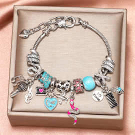 潘家风格多元素diy手链女款轻奢小众感蛇童话梦幻世界手串手环