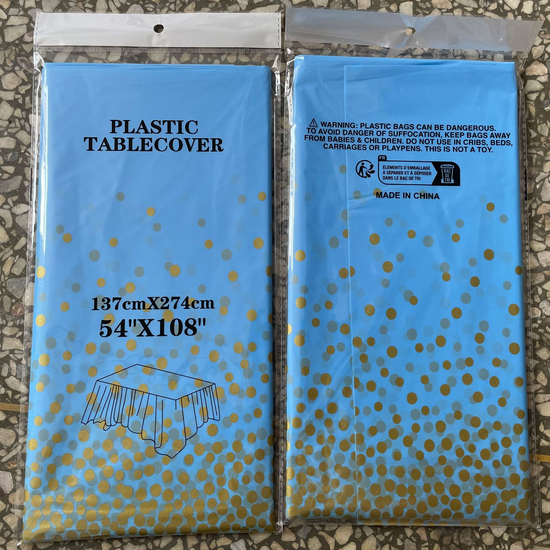 Comercio electrónico venta desechable oro punto manto de mesa sensación de atmósfera festiva a prueba de agua a prueba de aceite decoración conveniente fuente de fábrica