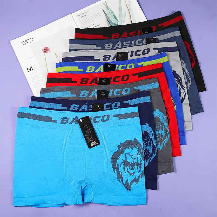 8 ropa interior de hombre de ocio al aire libre de deportes de todo color, ropa interior bóxer suave y transpirable de poliéster sin costuras de alta elasticidad