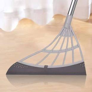 Factory wholesale black technology magic broom silicone sweeping cleaning floor wiper household toilet lazy broom