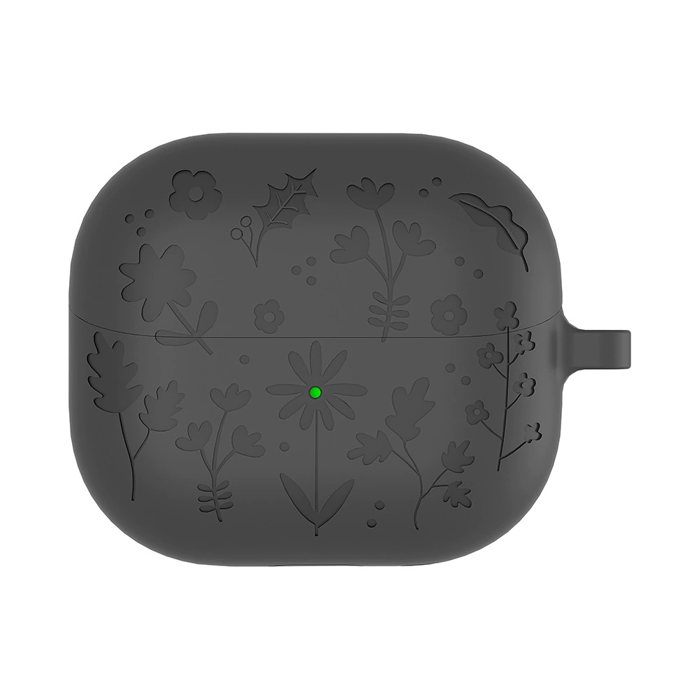 Защитный силиконовый чехол (Samsung) buds3/3rpo/3FE, милый цветочный мягкий корпус, с замком/без замка