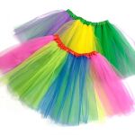 现货批发跨境成人彩虹蓬蓬裙大人tutu半身裙圣诞节演出服彩色网纱