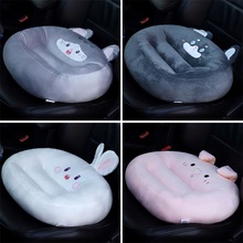 卡通动物水果汽车坐垫车内座椅装饰学车增高可爱毛绒公仔
