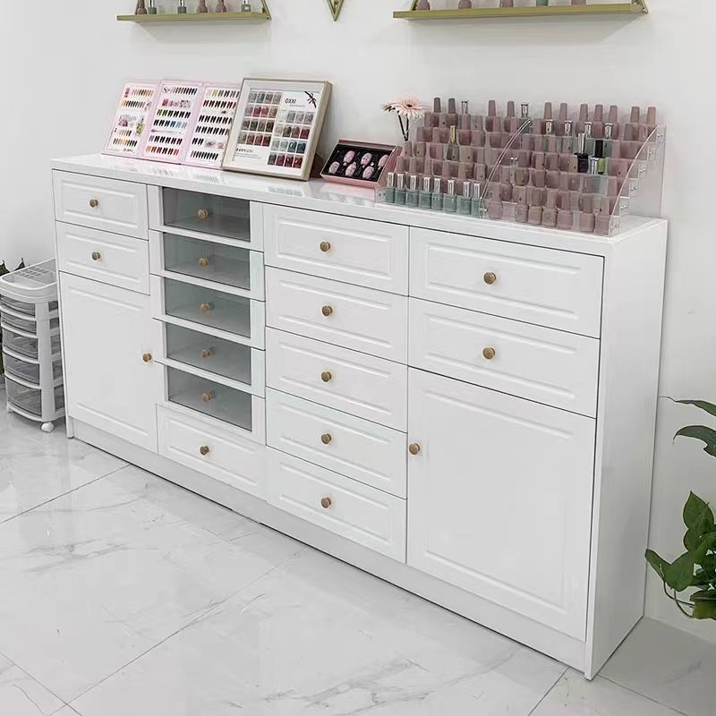 烤漆美甲店展示柜指甲油收纳柜储物柜甲油胶柜抽屉式落地靠墙展示