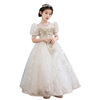 Wedding dress, small princess costume, flower girl dress, spring piano performance costume, Birthday gift