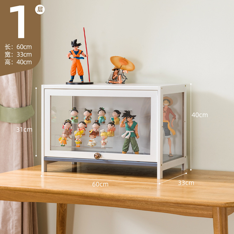 手作りディスプレイキャビネット模造ガラス透明防塵ディスプレイキャビネットレゴおもちゃアクリルディスプレイキャビネットスモークキャビネット化粧品|undefined