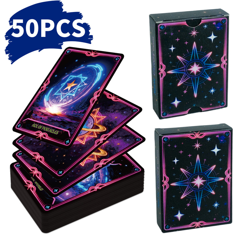 Cross-Border Direct Purchase from Amazon and Aliexpress: 50 Interactive Board Game Cards, Colorful Answer Cards, Tarot Cards for Casual Gatherings Cross-Border Direct Purchase from Amazon and Aliexpress: 50 Interactive Board Game Cards, Colorful Answer Cards, Tarot Cards for Casual Gatherings