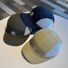 夏の新型アウトドアスポーツ野球帽軽薄速乾鴨舌帽子サイド通気ネット帽
