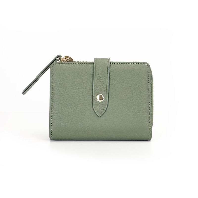 Monedero de moneda de cuero suave multifuncional transfronterizo pequeño monedero de moneda para hombres y mujeres de cuero ultrafino carnet de conducir estuche clave primera capa de piel de vaca