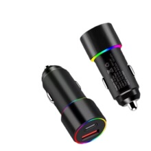 Type-c車充車充汽車點煙器 38W QC3.0+PD雙線路快充手機車載充電