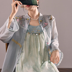 新しい中国風改良されたレトロな中国風の妖精スタイルのハイエンド刺繍トップレースサスペンダースカート新しいスーツ N4015